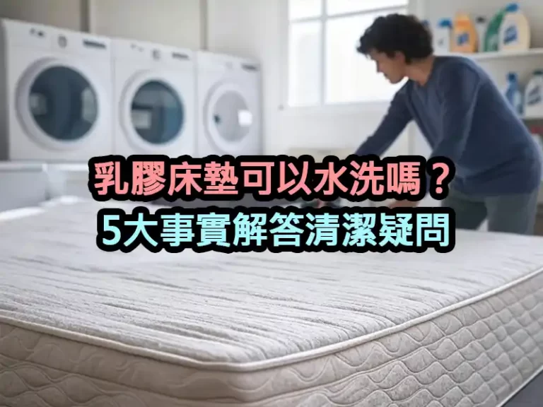 乳膠床墊可以水洗嗎？5大事實解答清潔疑問