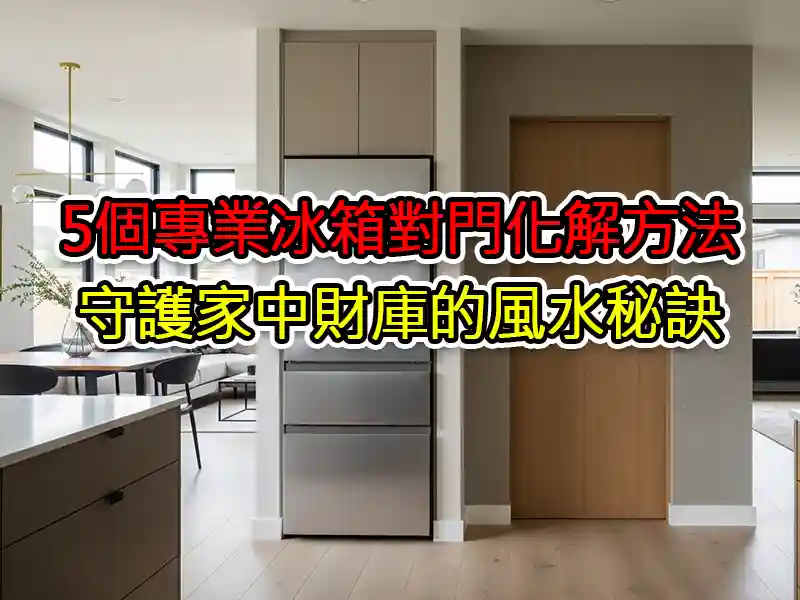 5個專業冰箱對門化解方法：守護家中財庫的風水秘訣