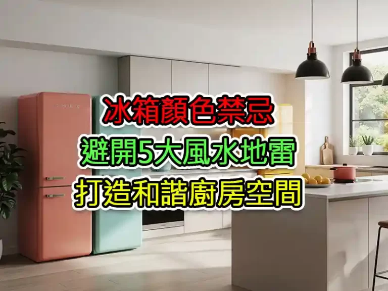 冰箱顏色禁忌：避開5大風水地雷，打造和諧廚房空間