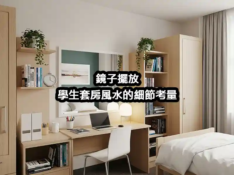 鏡子擺放：學生套房風水的細節考量