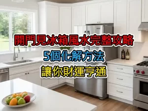 開門見冰箱風水完整攻略：5個化解方法讓你財運亨通