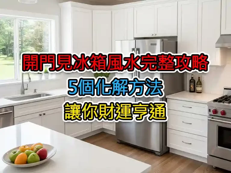 開門見冰箱風水完整攻略：5個化解方法讓你財運亨通
