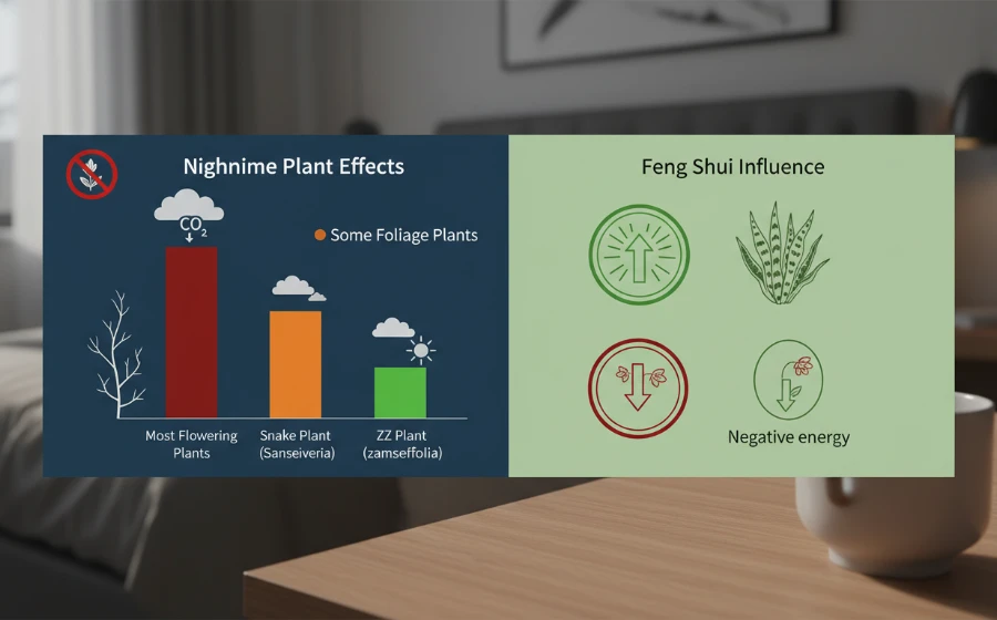 常見臥室植物比較表：鮮花、乾燥花與觀葉植物