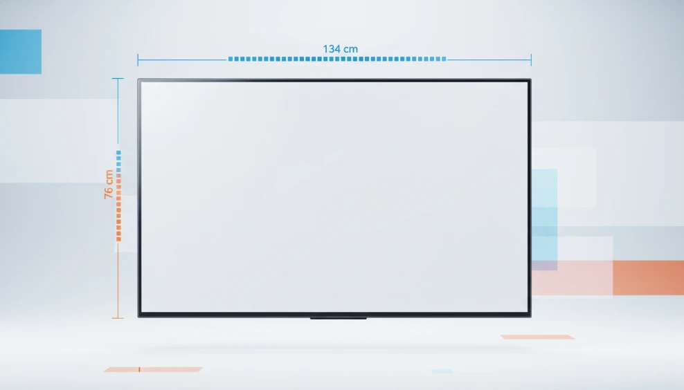 60吋電視尺寸長寬公分 詳細概念圖