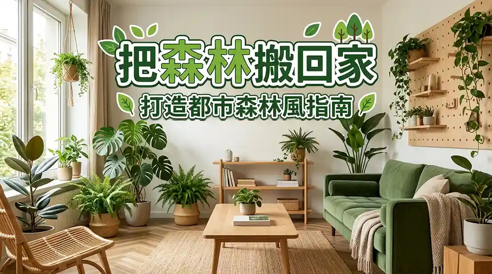 城市森林系居家佈置怎麼做？從臥室到客廳的完整實作指南
