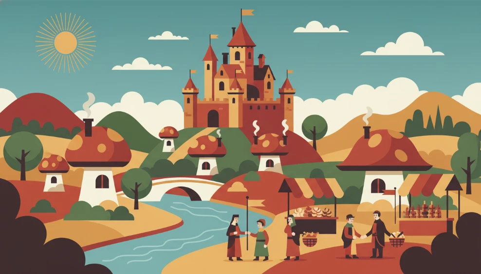 復古中世紀風格 專業視覺圖