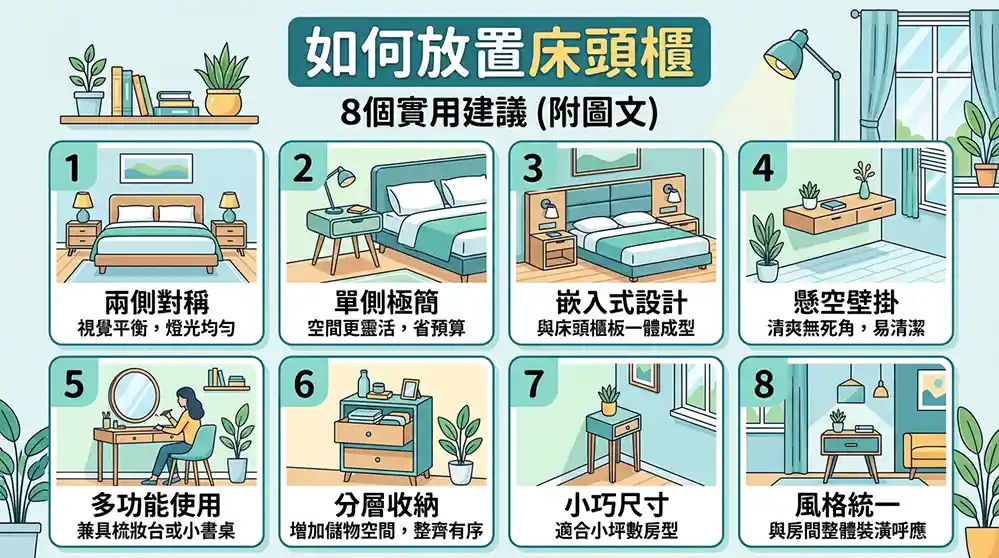為什麼不能放單邊床頭櫃？PTT網友與風水觀點一次看懂